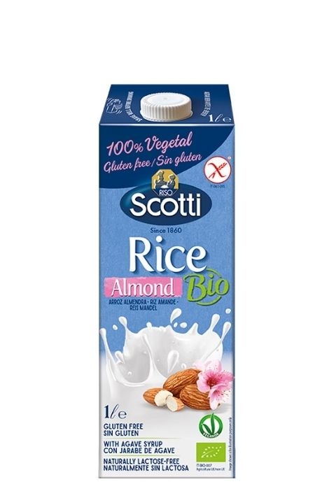 Рисовый напиток с миндалем “Riso Scotti” BIO 1л