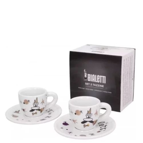 Набор из 2 чашек для эспрессо с блюдцами Rose Gold 60мл