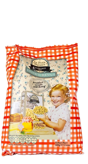 Медовые колечки из овса и кукурузы