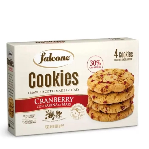 Печенье Falcone сахарное клюква / кукуруз. мука 200 г