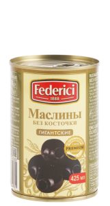 Маслины Federici гигантские без косточки 400 г