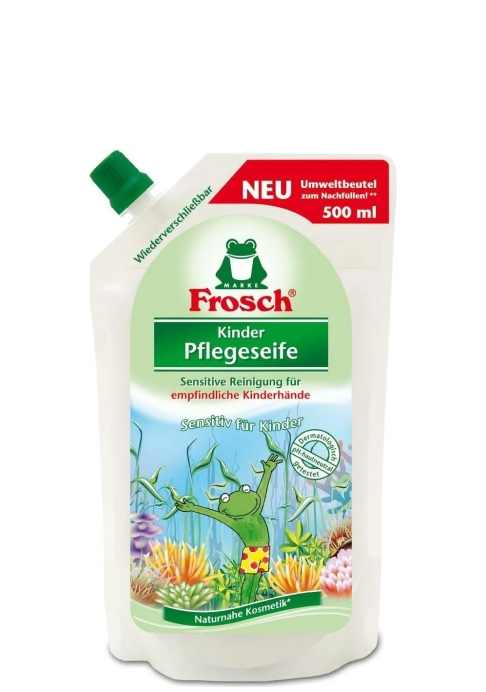 Жидкое детское мыло для рук Frosch 0.5л (запасной блок)