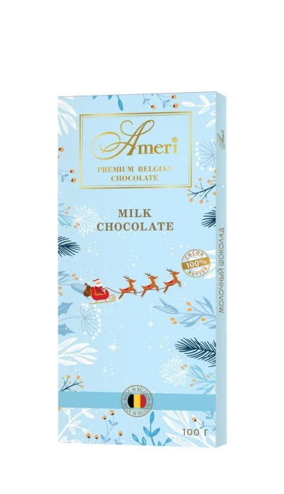 Молочный шоколад 32% Ameri – “Новогодний” 100г