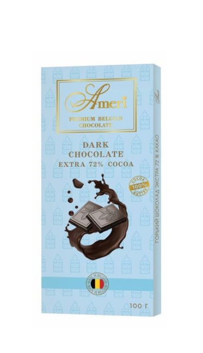 Горький шоколад 72% Ameri -