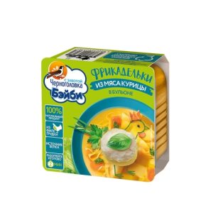 Фрикадельки Черноголовка Бэйби из мяса курицы в бульоне 125г