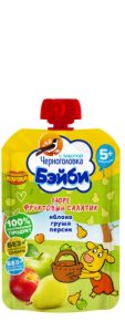 Пюре детское Черноголовка Бэйби яблоко, груша и персик 85г