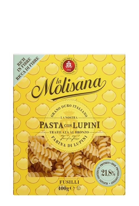 Макароны спиральки с добавлением люпина La Molisana 400г