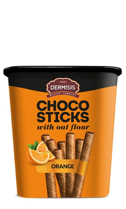 Вафельные трубочки Апельсин/Шоколад Dermisis 310г