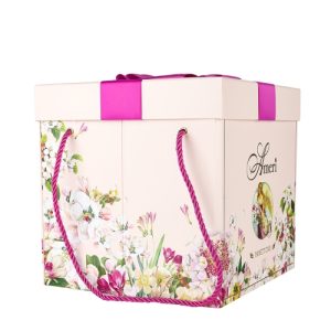 Кулич Ameri с изюмом и цукатами в розовой коробке 900г