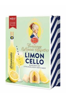 Конфеты Reber из белого шоколада c ореховым пралине, марципаном и лимонной начинкой 120г